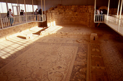 Umm ar-Rasas Veduta d'insieme dell'interno della chiesa bizantina di S.Stefano