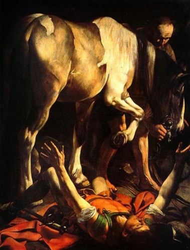 Caravaggio, Conversione di San Paolo, 1600-1601, Roma, Cappella Cerasi in Santa Maria del Popolo