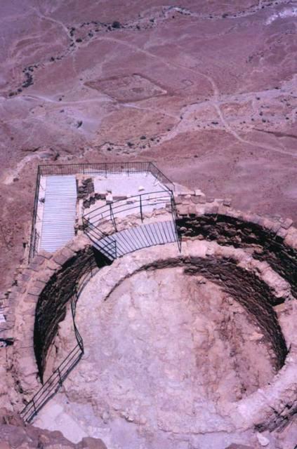 Masada: terrazze del Palazzo estivo di Erode il Grande