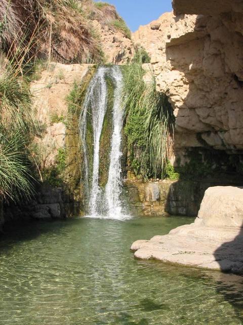 Nahal David con la sua cascata ad Ein Ghedi