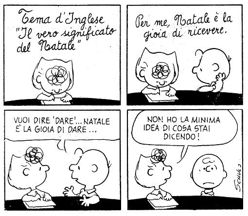 snoopy natale dare ricevere