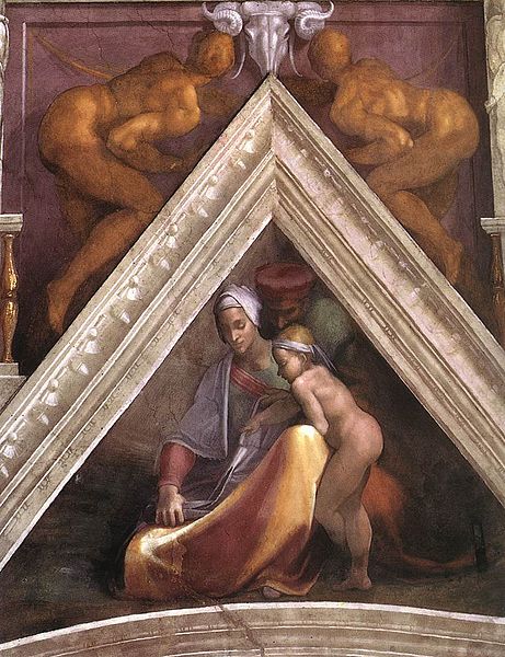 461px-Michelangelo, antenati di cristo, 07