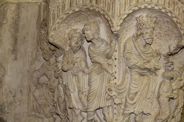 Nazareth, i capitelli crociati nel Museo degli scavi della Basilica