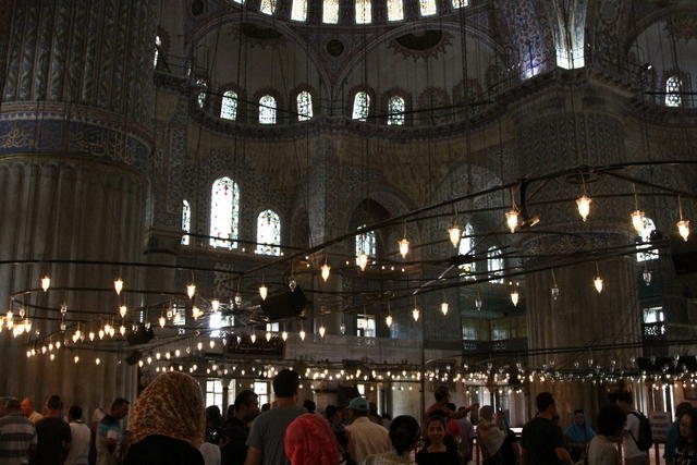 Moschea Blu, interni, Istanbul. Foto di Paolo Cerino