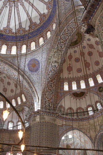 Moschea Blu, interni, Istanbul. Foto di Paolo Cerino