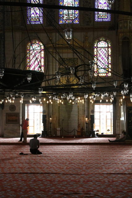 Moschea Blu, interni, Istanbul. Foto di Paolo Cerino