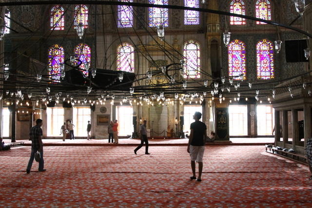 Moschea Blu, interni, Istanbul. Foto di Paolo Cerino