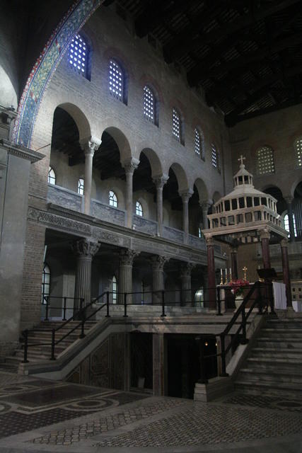 San Lorenzo fuori le mura: la basilica pelagiana (oggi il presbiterio della basilica)