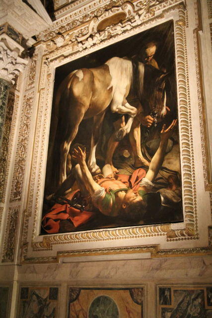 La conversione di San Paolo del Caravaggio