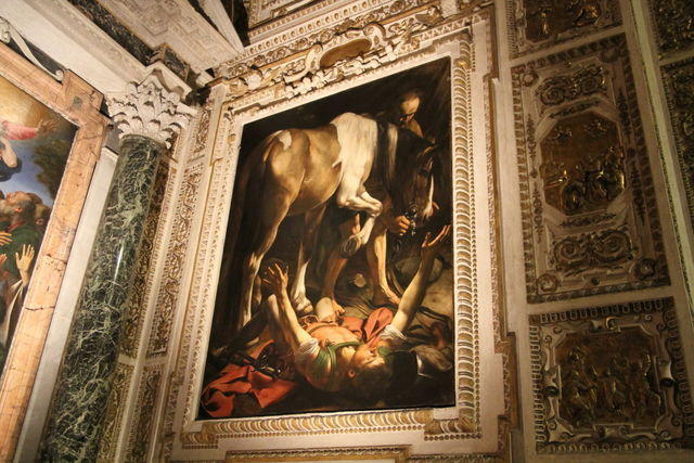 La conversione di San Paolo del Caravaggio