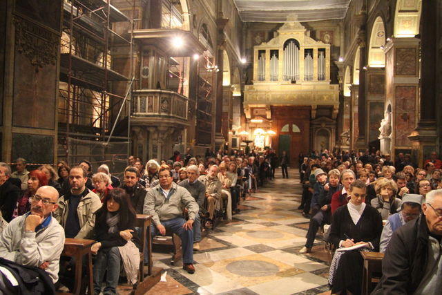 Dialoghi con Caravaggio nelle sue chiese (29/10/2010): la Madonna dei Pellegrini nella basilica di Sant'Agostino