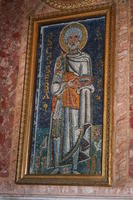 *Il mosaico di San Sebastiano, realizzato nel 680, resto della decorazione musiva della basilica