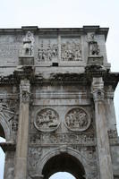 Arco di Costantino. III fregio costantiniano: battaglia di Ponte Milvio.